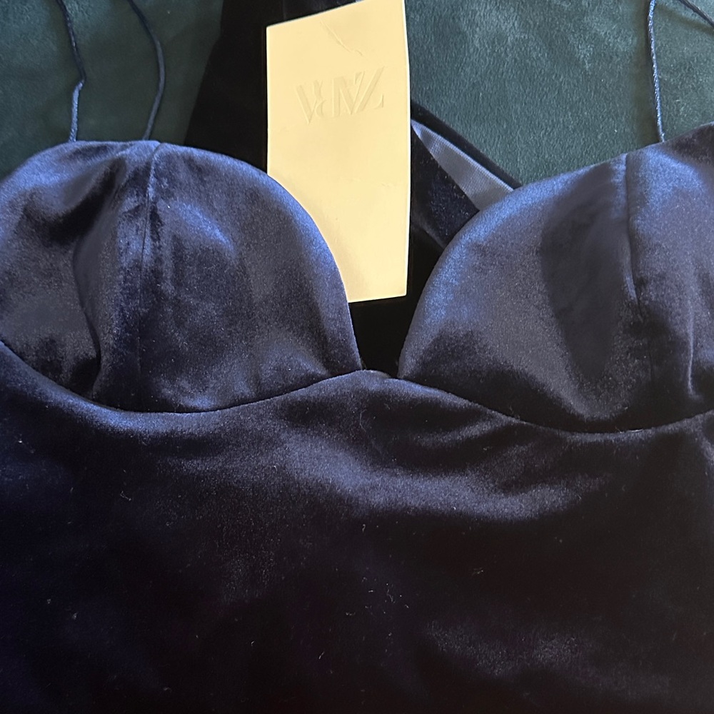 Zara Navy Blue Bodysuit - Picture 3 of 7